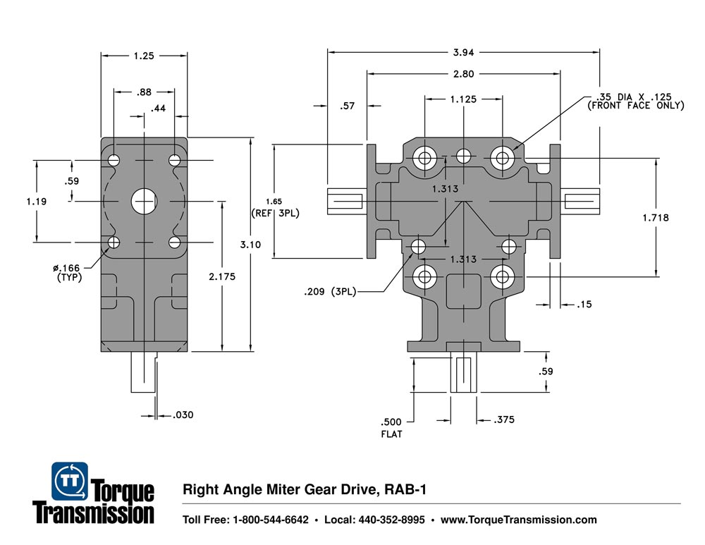 Right Angle Miter Gearbox Mitre Gear Box Torque Transmission
